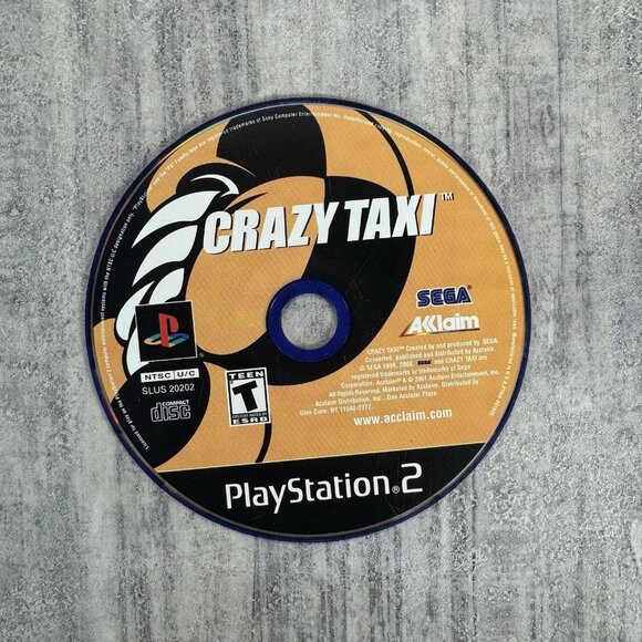 Crazy Taxi (Sony Playstation 2 PS2, 2001) DISC ONLY - Picture 1 of 3